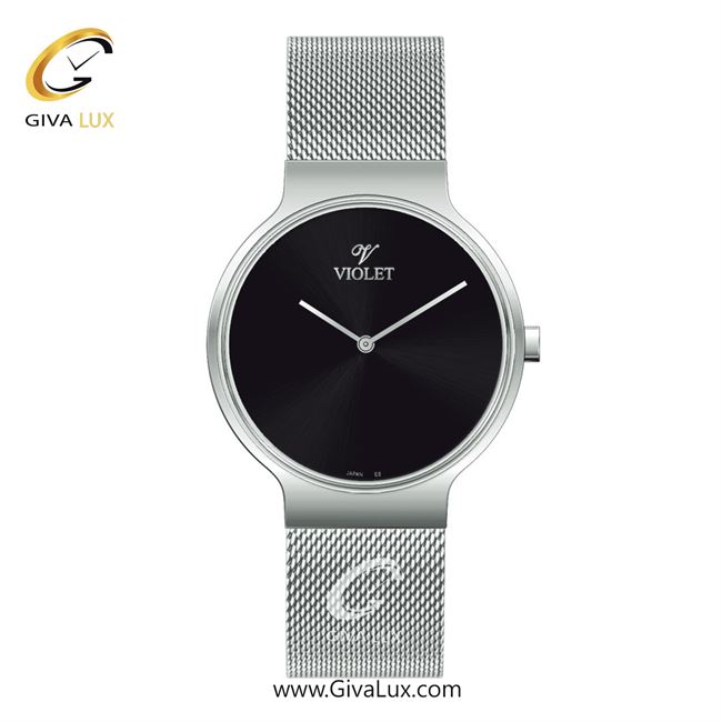 ساعت مچی اورجینال مردانه ویولت VIOLET نقره ای | نقره ای| مشکی| کد رفرنس 0568